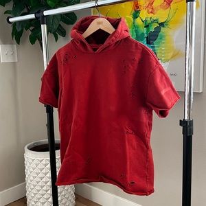 Pacsun short sleeve distress sweater